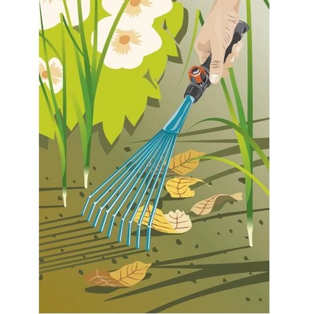 Граблі ручні GARDENA Combisystem 12 см(08919-20.000.00) Граблі ручні GARDENA Combisystem 12 см(08919-20.000.00)