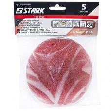 Папір шліфувальний Stark D125 мм з. 36 5 шт.(125005036)
