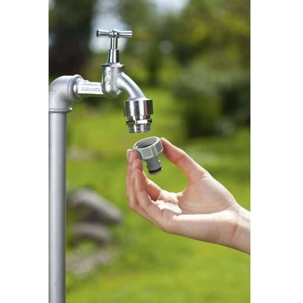 Штуцер Gardena різьбовий пластиковий 3/4"(18221-29.000.00) Штуцер Gardena різьбовий пластиковий 3/4"(18221-29.000.00)