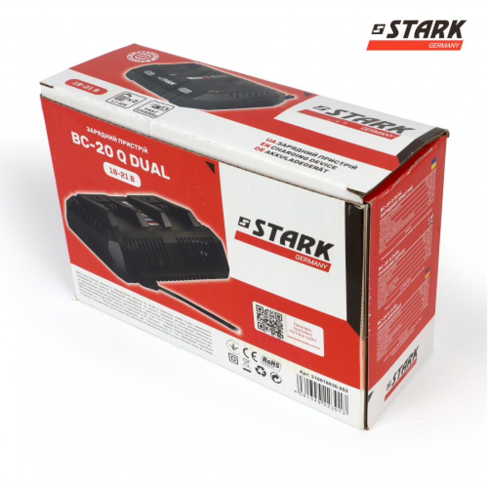 Зарядний пристрій STARK BC-20Q DUAL 18-21 В (210018030.002) Зарядний пристрій STARK BC-20Q DUAL 18-21 В (210018030.002)