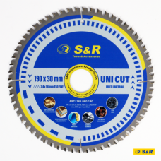Диск пиляльний універсальний S&R UniCut Meister FWF 190х30х2, 4 мм (245060190)