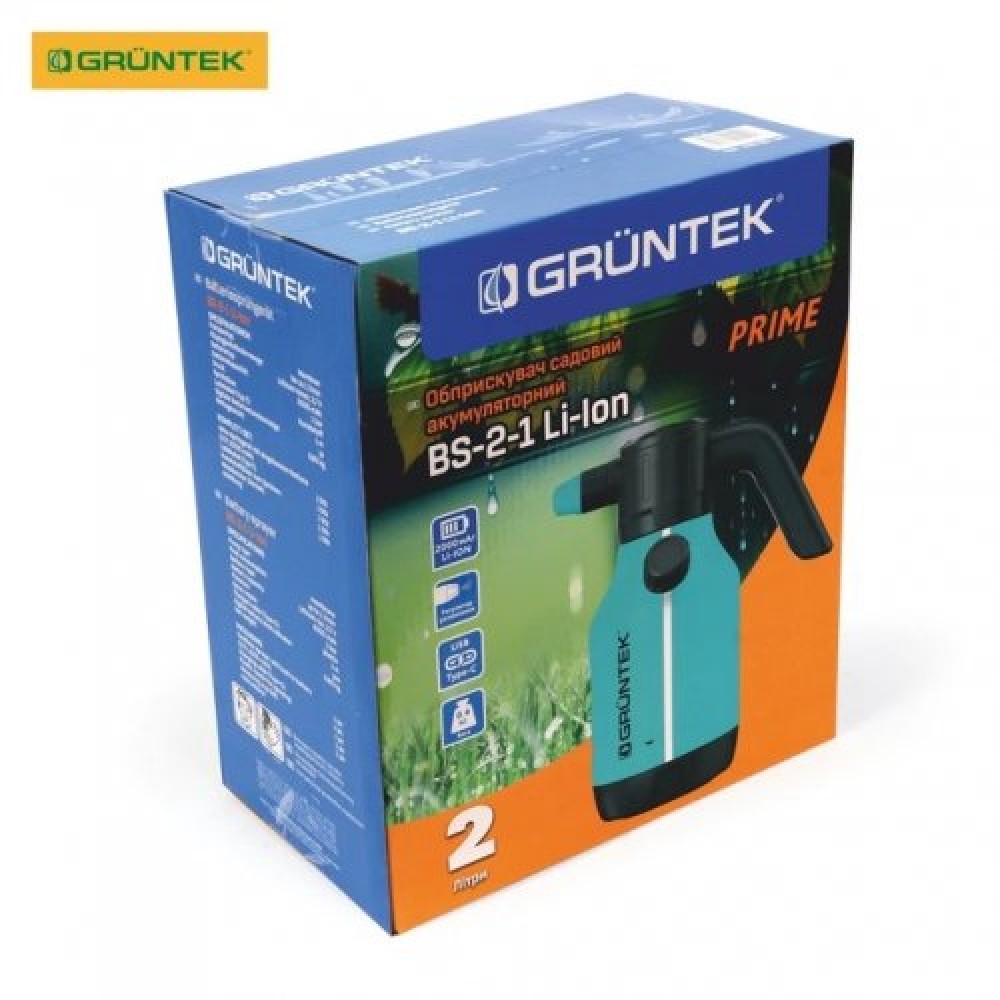 Обприскувач акумуляторний GRUNTEK PRIME BS-2-1 Li-Ion 2 л (296001091) Обприскувач акумуляторний GRUNTEK PRIME BS-2-1 Li-Ion 2 л (296001091)