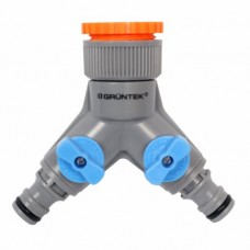 Розподільник води 2-канальний GRUNTEK 3/4", 1" (296693018)