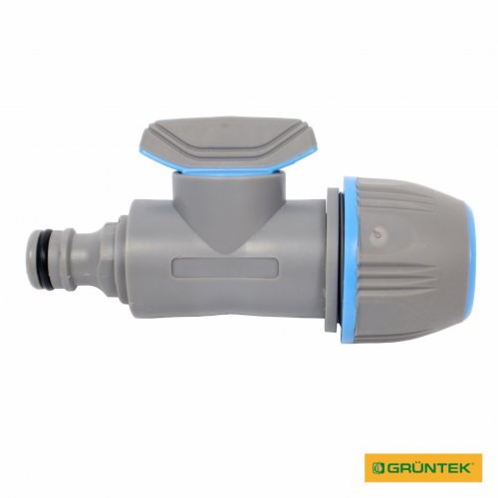 Адаптер із краном для шлангів GRUNTEK універсальний 1/2"-5/8"-3/4" (296693072) Адаптер із краном для шлангів GRUNTEK універсальний 1/2"-5/8"-3/4" (296693072)