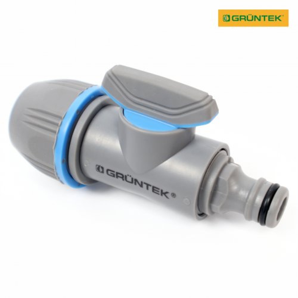 Адаптер із краном для шлангів GRUNTEK універсальний 1/2"-5/8"-3/4" (296693072) Адаптер із краном для шлангів GRUNTEK універсальний 1/2"-5/8"-3/4" (296693072)