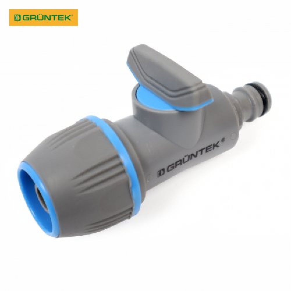 Адаптер із краном для шлангів GRUNTEK універсальний 1/2"-5/8"-3/4" (296693072) Адаптер із краном для шлангів GRUNTEK універсальний 1/2"-5/8"-3/4" (296693072)