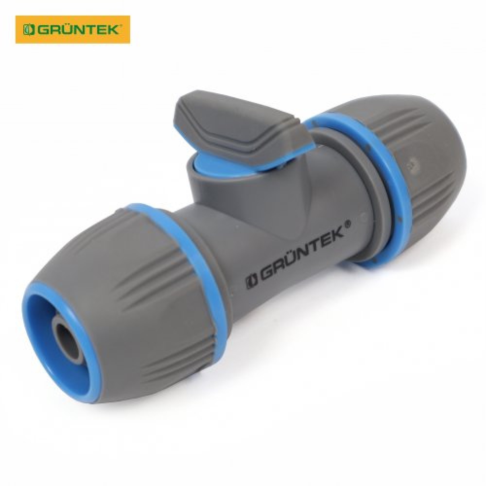 Адаптер із краном для шлангів GRUNTEK двосторонній 1/2"-5/8"-3/4" (296693074) Адаптер із краном для шлангів GRUNTEK двосторонній 1/2"-5/8"-3/4" (296693074)