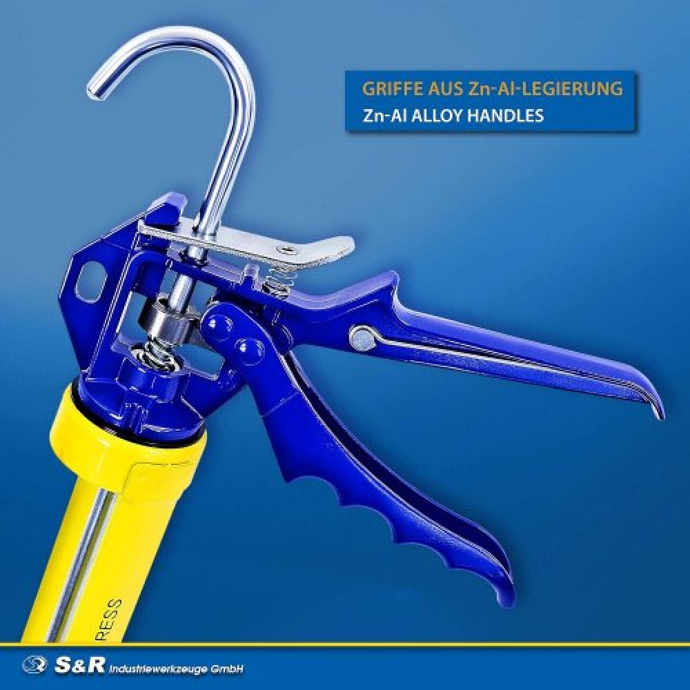 Пістолет для герметика S&R Easy Press рамковий 225 мм професійний(278239101) Пістолет для герметика S&R Easy Press рамковий 225 мм професійний(278239101)