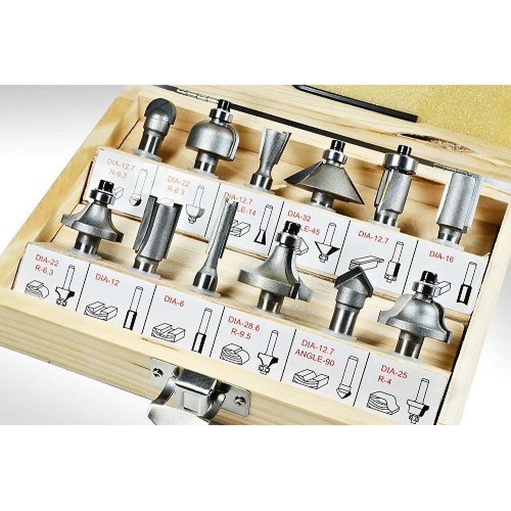 Набір фрез Stark 8 мм 12 шт (250016015) Набір фрез Stark 8 мм 12 шт (250016015)