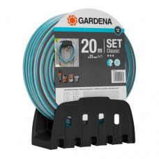 Шланг Gardena Classic 13 мм 1/2" 20 м + комплект для поливу та кронштейн (18005-50.000.00)