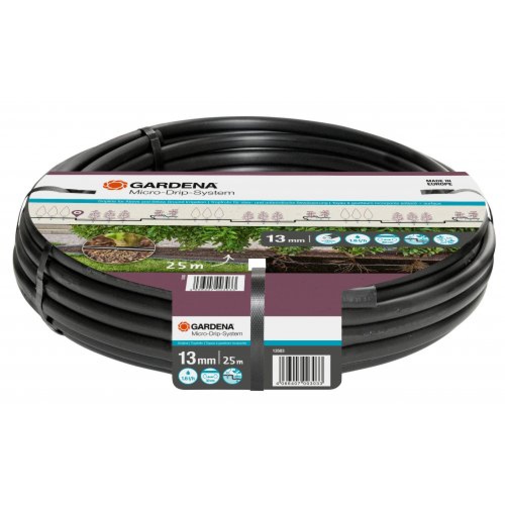 Шланг для мікрокрапельного поливу Gardena Micro-Drip-System 13 мм 25 м (13503-20.000.00) Шланг для мікрокрапельного поливу Gardena Micro-Drip-System 13 мм 25 м (13503-20.000.00)