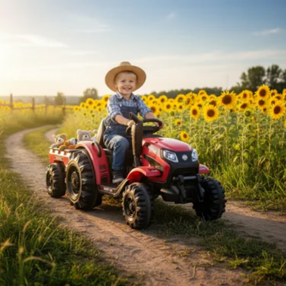 Дитячий акумуляторний трактор HECHT 50435 RED Дитячий акумуляторний трактор HECHT 50435 RED