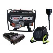 Бензиновий генератор EF Power RD6500S + газова плитка Orcamp CK-505 + 4 газових картриджа 400 мл