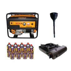Бензиновий генератор EF Power TBS6500S + газова плитка Orcamp CK-505 + 4 газових картриджа 400 мл