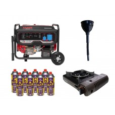 Бензиновий генератор MAST GROUP RD9500E + газова плитка Orcamp CK-505 + 4 газових картриджа 400 мл