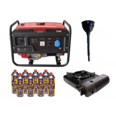 Бензиновий генератор MAST GROUP Т3500 + газова плитка Orcamp CK-505 + 4 газових картриджа 400 мл