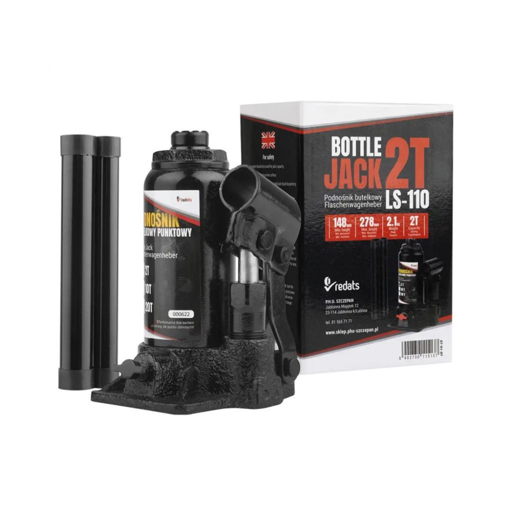 Пляшковий домкрат 2 т REDATS LS-110 Пляшковий домкрат 2 т REDATS LS-110