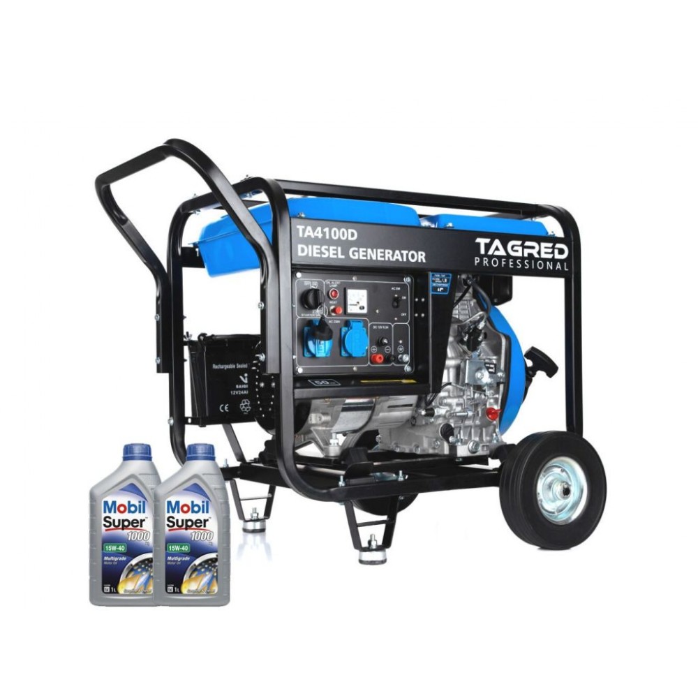 Дизельний генератор TAGRED TA4100D + газова плитка Orcamp CK-505 + 4 газових картриджа 400 мл