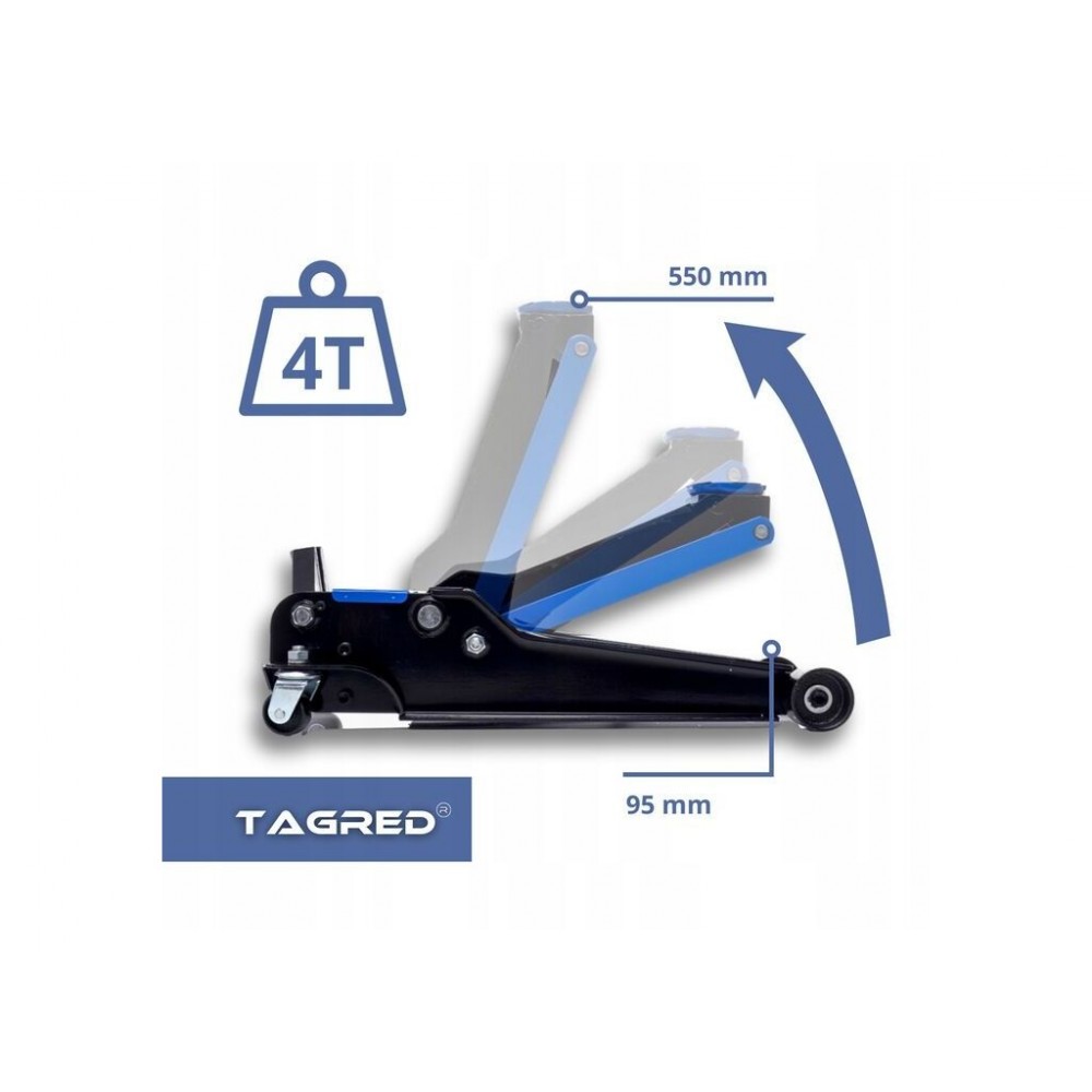 Двопоршневий низькопрофільний домкрат TAGRED TA288