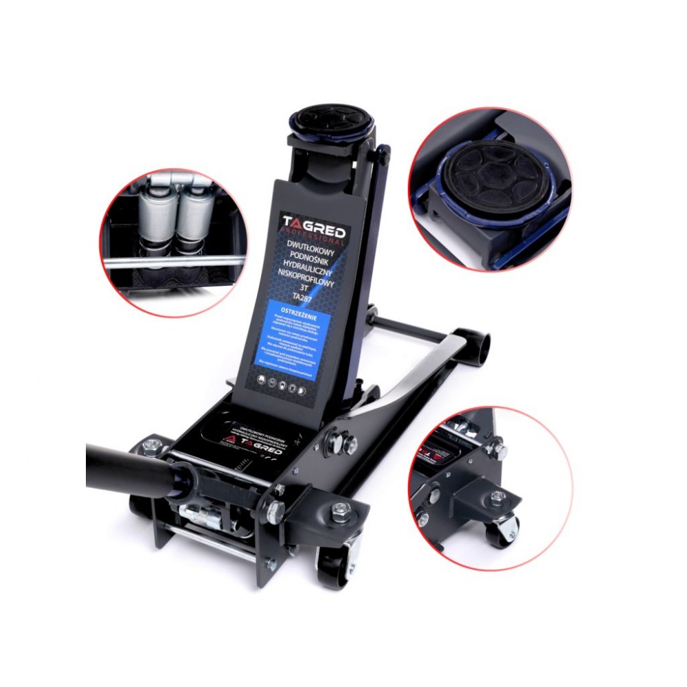 Двопоршневий низькопрофільний домкрат TAGRED TA287