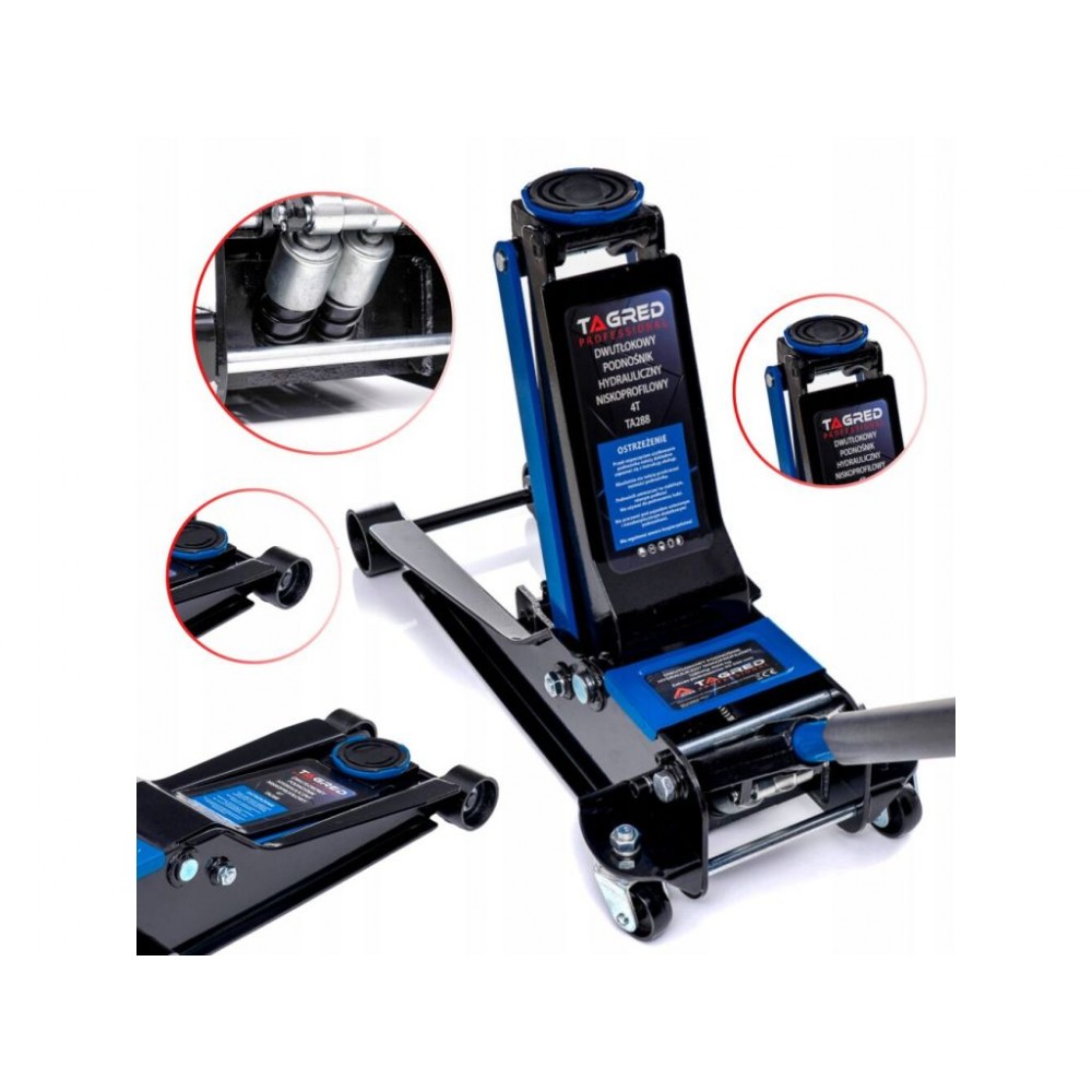 Двопоршневий низькопрофільний домкрат TAGRED TA288