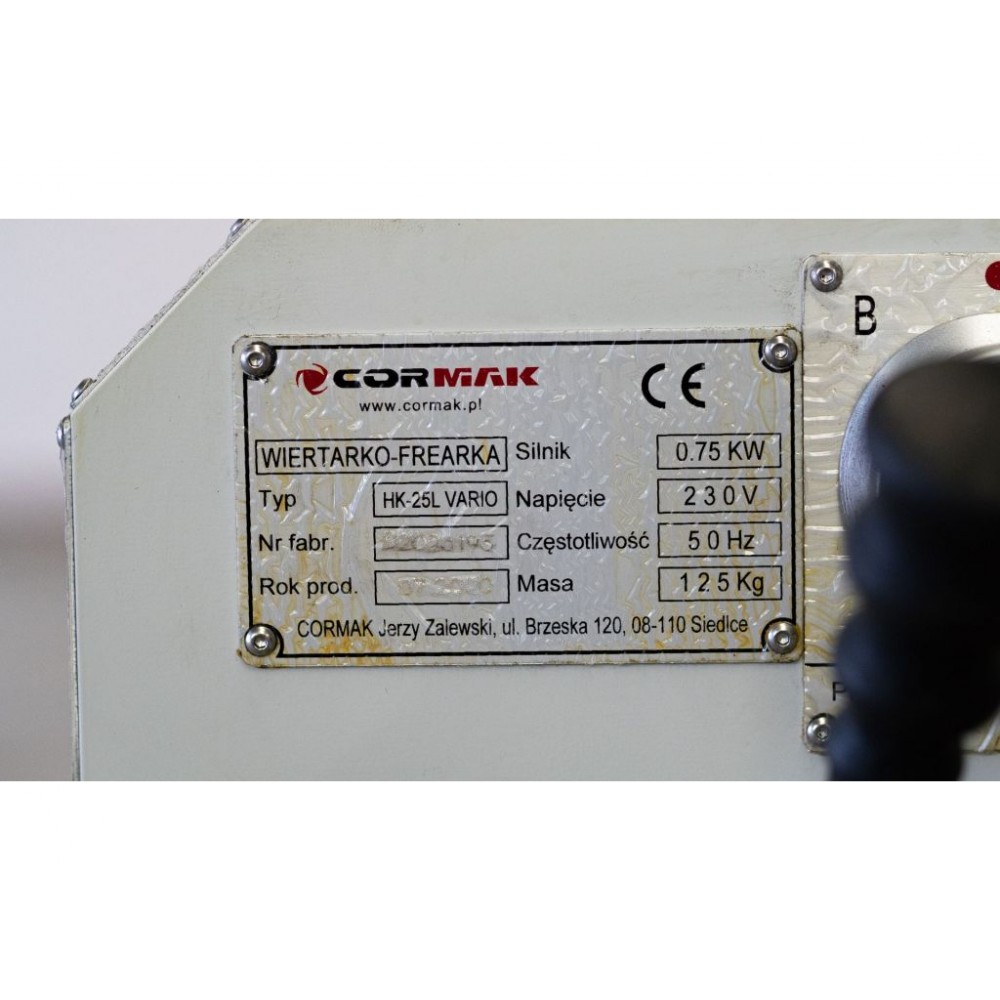 Фрезерний верстат CORMAK HK-25L Vario з підставкою Фрезерний верстат CORMAK HK-25L Vario з підставкою