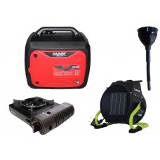 Інверторний генератор MAST GROUP YH2200i + газова плитка Orcamp CK-505 + електричний обігрівач Gardyer HE2000