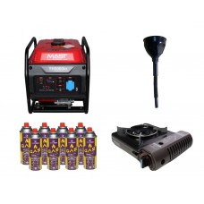 Інверторний генератор MAST GROUP YH5000io + газова плитка Orcamp CK-505 + електричний обігрівач Gardyer HE2000