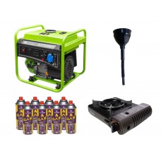 Інверторний генератор Zipper ZI-STE2800IV + газова плитка Orcamp CK-505 + електричний обігрівач Gardyer HE2000