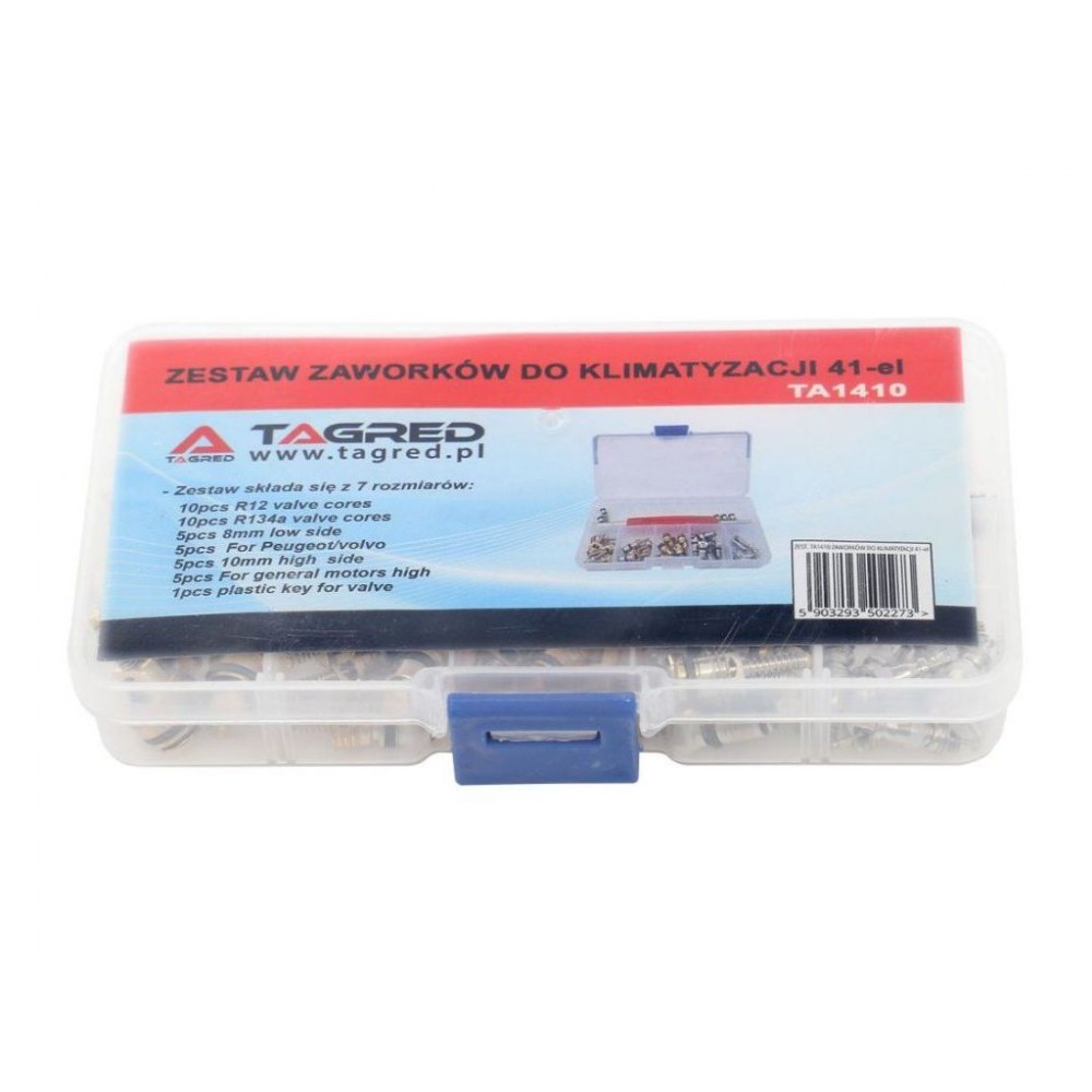 Комплект клапанів для автокондиціонера, 41 шт TAGRED TA1410