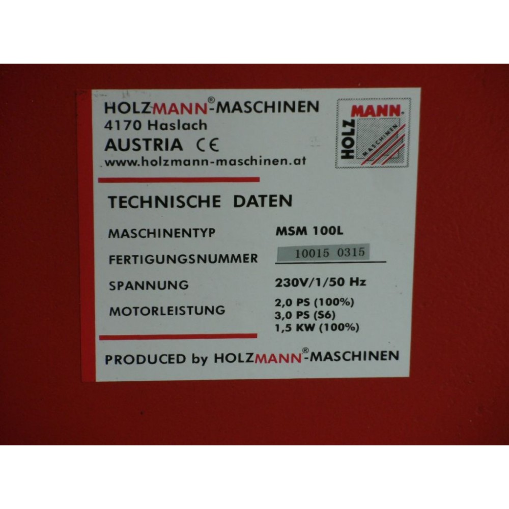 Стрічкова шліфувальна машина по металу Holzmann MSM 100L Стрічкова шліфувальна машина по металу Holzmann MSM 100L