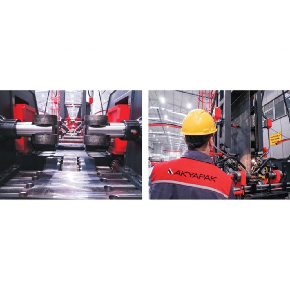 Лінія зварювання двотаврової балки 12м Akyapak HBW 2000x1000 Лінія зварювання двотаврової балки 12м Akyapak HBW 2000x1000