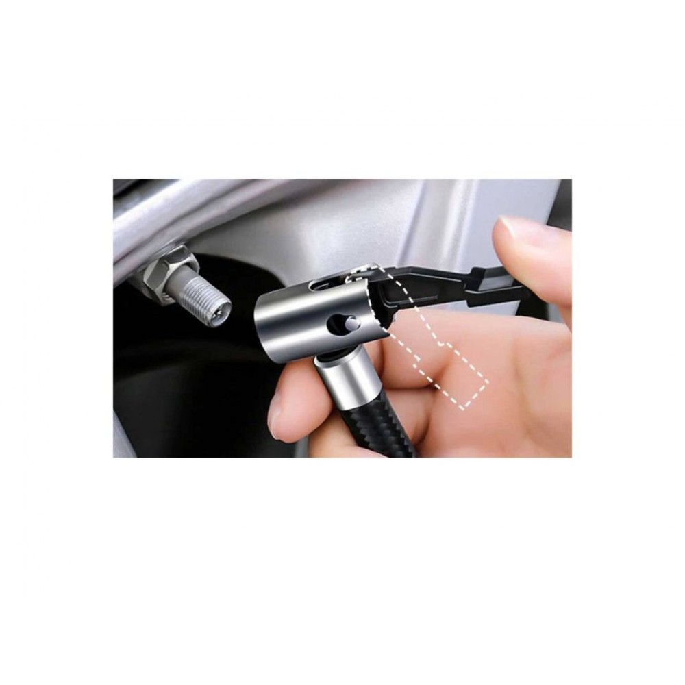 Міні-компресор зі світлодіодною лампою та набором насадок Bass Polska BP-4523 Міні-компресор зі світлодіодною лампою та набором насадок Bass Polska BP-4523