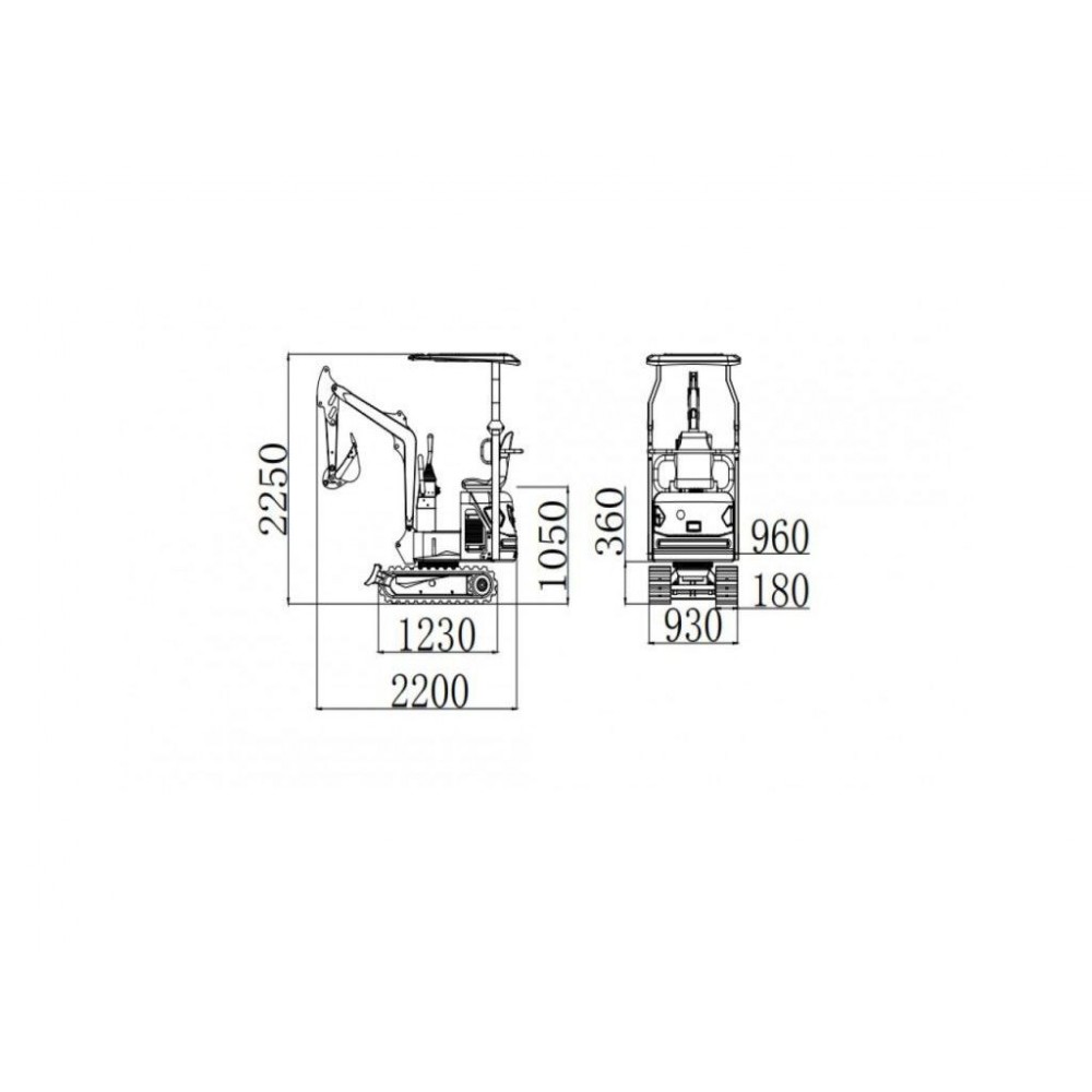 Міні-екскаватор OPTIMAT MINI COPTER Міні-екскаватор OPTIMAT MINI COPTER