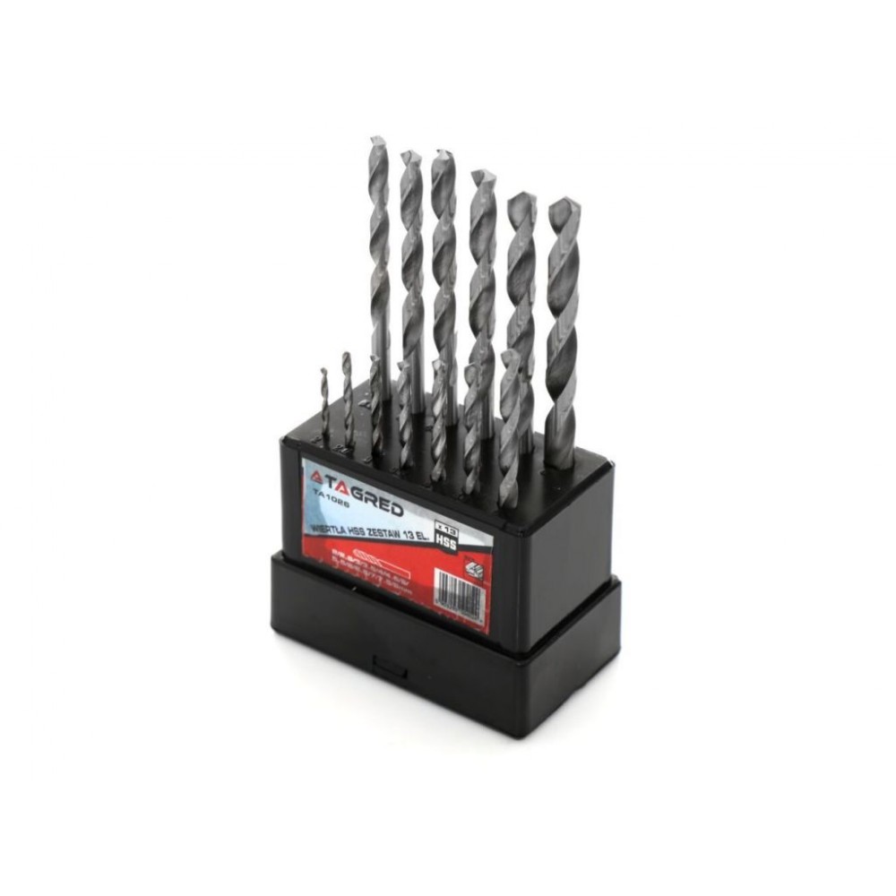 Набір свердл по металу TAGRED TA1026, 13 шт Набір свердл по металу TAGRED TA1026, 13 шт