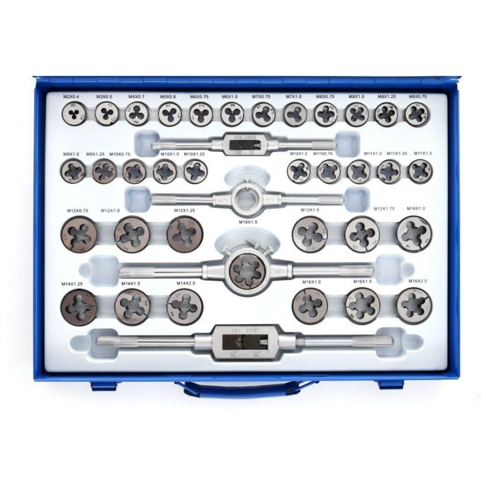 Набір плашок, мітчиків і калібраторів TAGRED TA4016, 110 шт