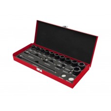 Набір насадок для пошкоджених/зірваних гайок та болтів, 19 шт REDATS