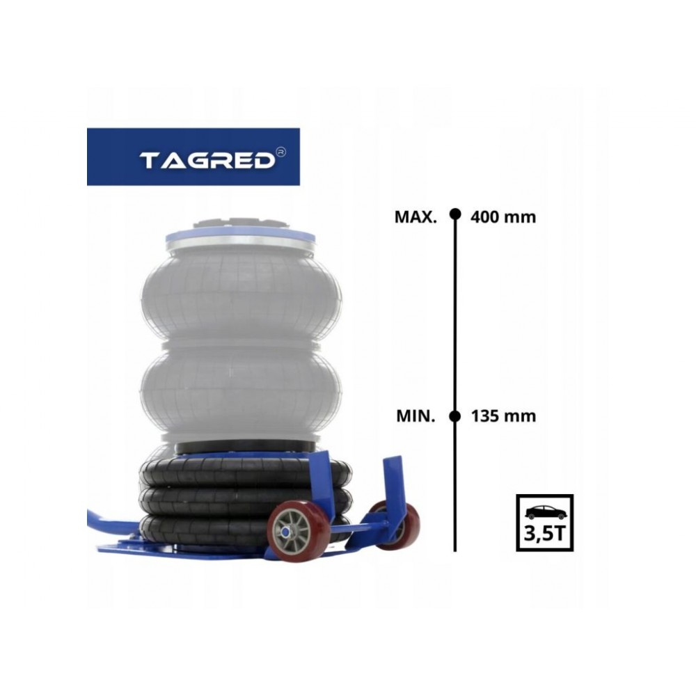 Пневматичний підйомник, подушка TAGRED TA256 Пневматичний підйомник, подушка TAGRED TA256