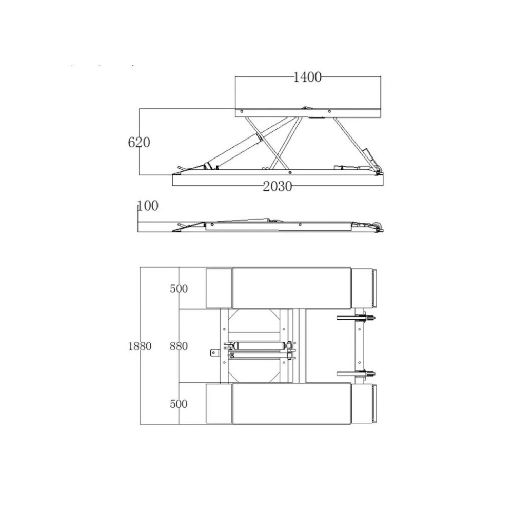 Ножичний підйомник REDATS L-520F Ножичний підйомник REDATS L-520F
