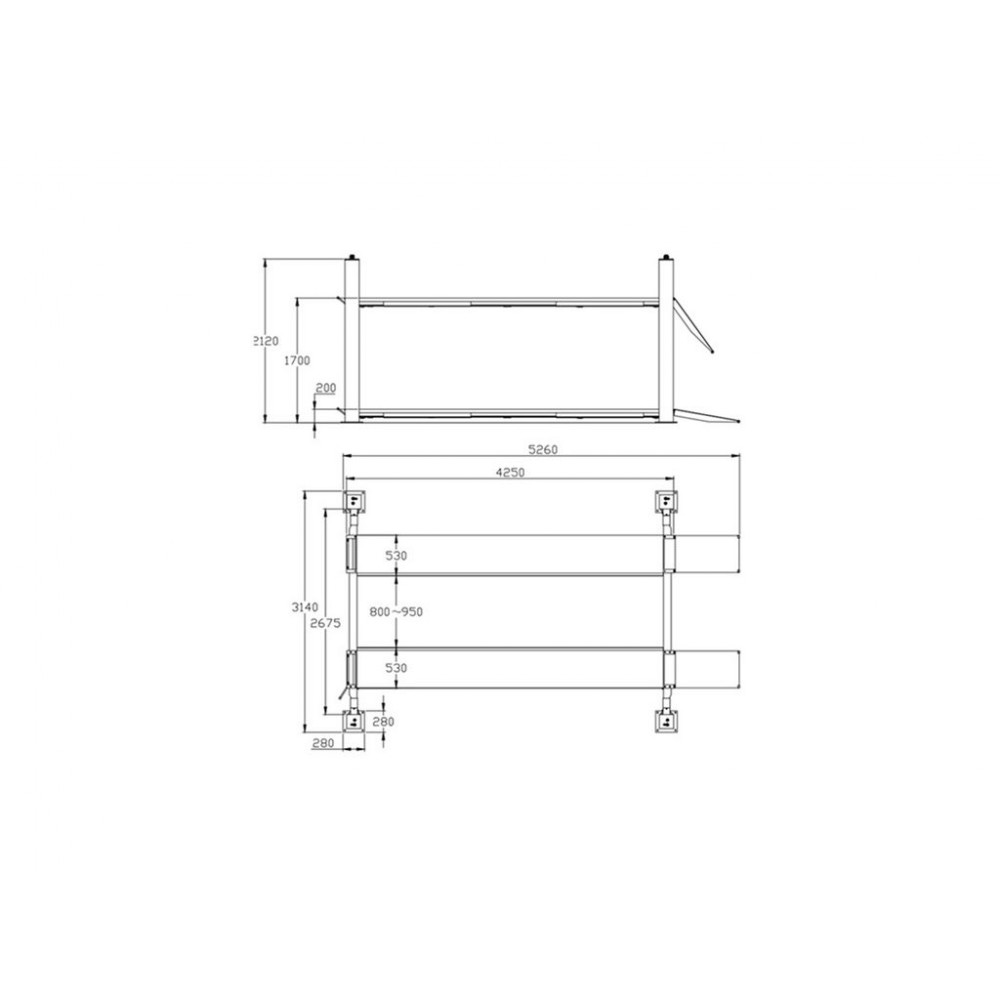Напівавтоматичний чотирьохколонний підйомник REDATS L-400 Напівавтоматичний чотирьохколонний підйомник REDATS L-400