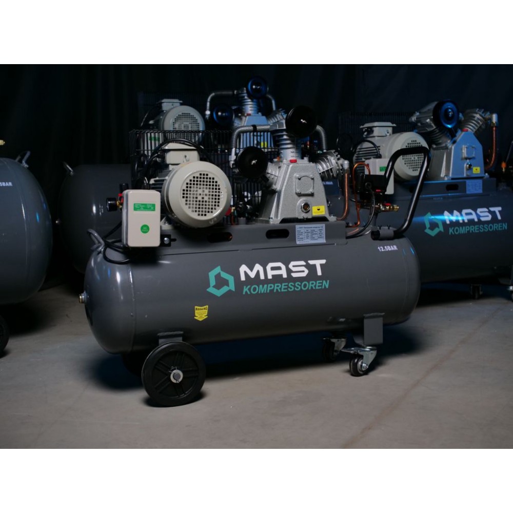 Поршневий компресор MAST TA65/100L 400V 12.5BAR Поршневий компресор MAST TA65/100L 400V 12.5BAR