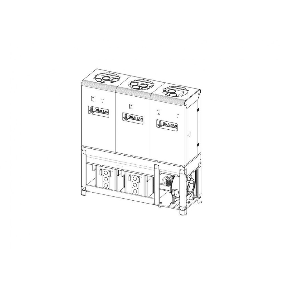 Аспірація Unalsan UNS 284 GTK 4000 м³/год Аспірація Unalsan UNS 284 GTK 4000 м³/год