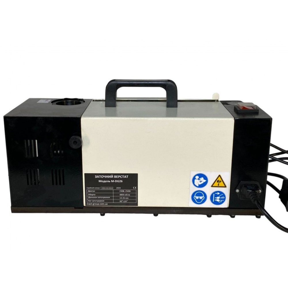 Верстат для заточування свердл MAST Metalltechnik M-DG26 230V Верстат для заточування свердл MAST Metalltechnik M-DG26 230V