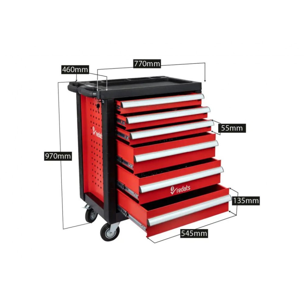 Візок для майстерні з інструментами REDATS, 196 ел Візок для майстерні з інструментами REDATS, 196 ел
