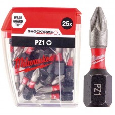 Біта SHOCKWAVE MILWAUKEE, PZ1, 25мм, (25шт)