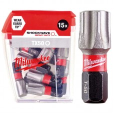 Біта SHOCKWAVE MILWAUKEE, TX50, 25мм, (15шт)
