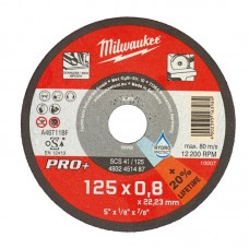 Диск відрізний по металу MILWAUKEE.W Pro+ SCS42 125x0.8mm