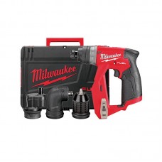 Дриль-шурупокрут акумуляторний MILWAUKEE, M12 FDDXKIT-0X, 34Нм (4 насадки FIXTEC, HD кейс)