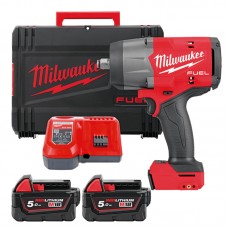 Гайкокрут акумуляторний 1/2\" MILWAUKEE, M18 FHIW2F12-502X, 2034Нм, (+ заряд.пристрій, 2 акум., HD ке