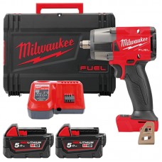 Гайкокрут імпульсний компактний 1/2\" (881 Нм) з фрикційним кільцем MILWAUKEE M18 FMTIW2F12-502X (+ з